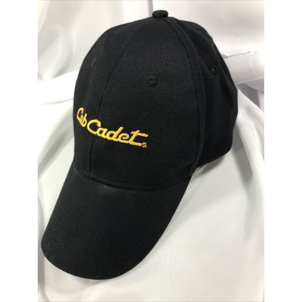 Cub Cadet Mower Baseball Hat Cap - Black With Gold Letters Adjustable - Picture 6 of 10
